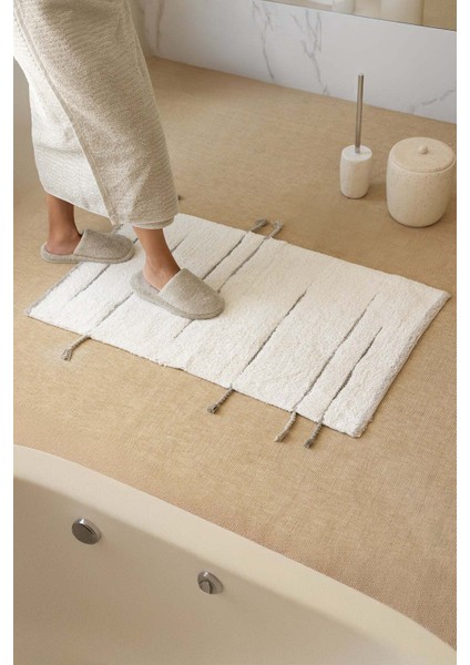 Earth Tekli Banyo Paspası %100 Pamuk 50X80 cm Yeşil modelleri