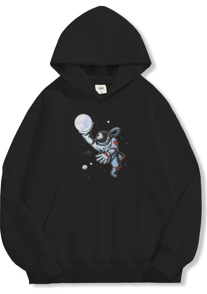 Unisex Sweatshirt Oversize Hoodie Astronaut Moon Dunk modelleri