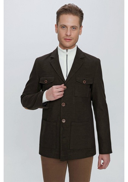 Ka 071 Slim Fit Boz Siyah Spor Kaban modelleri