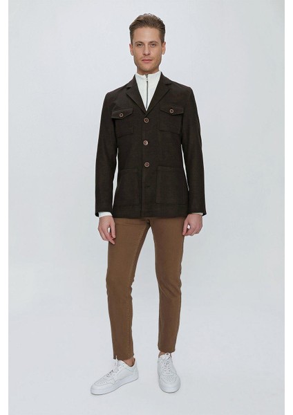 Ka 071 Slim Fit Boz Siyah Spor Kaban indirimleri