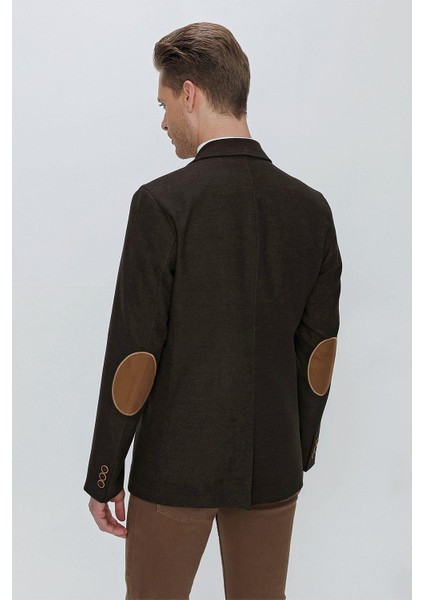 Ka 071 Slim Fit Boz Siyah Spor Kaban