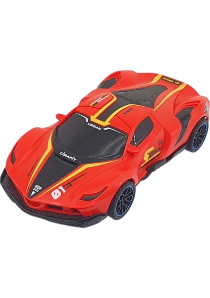Sürtmeli Drift Arabalar 15 cm - D400-52 - Kırmızı (Lisinya)