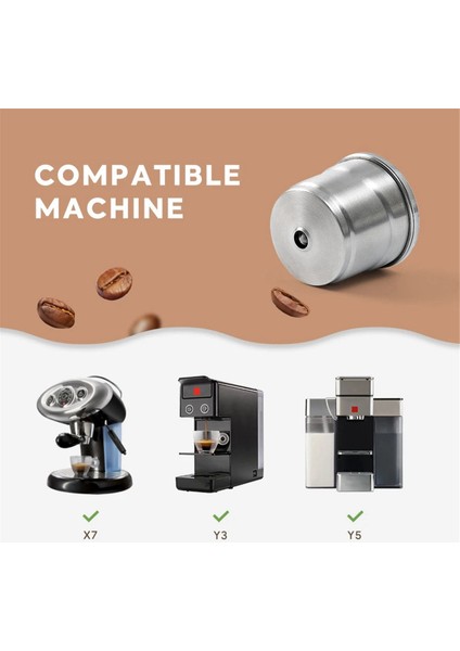 Illy X7/ılly Y3/ılly Y5 Yeniden Kullanılabilir Kahve Kapsülü Doldurulabilir Filtreler Paslanmaz Çelik Kaşık Temizleme Fırçası (Yurt Dışından) fırsatları