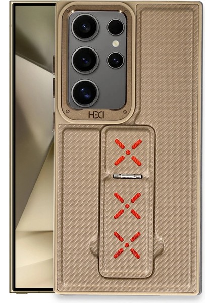 Samsung Galaxy S24 Ultra HBC-248 Lima Standlı Kapak - Titan Gri