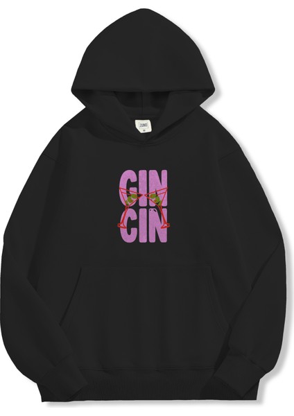 Unisex Sweatshirt Oversize Hoodie Gin Cin modelleri