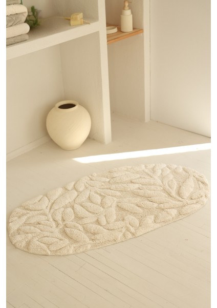 Allesi Tekli Banyo Paspası %100 Pamuk 65X115 Ekru fırsatları