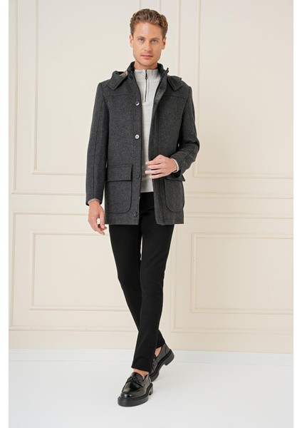 Ka 083 Slim Fit Antrasit Spor Kaban