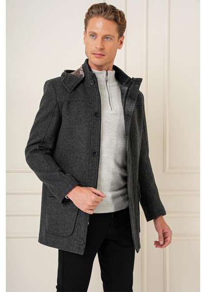 Ka 083 Slim Fit Antrasit Spor Kaban fırsatları