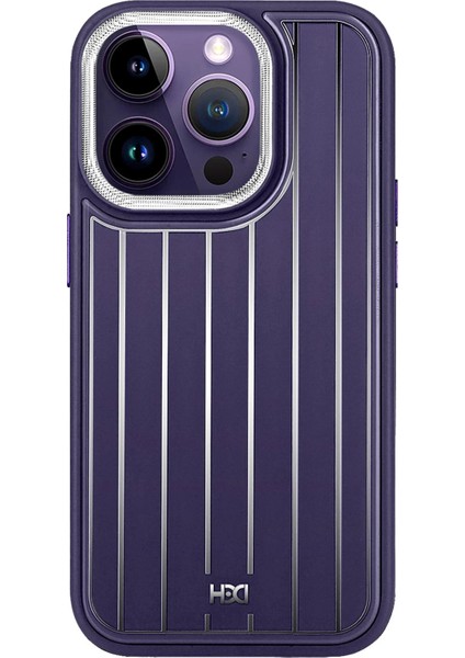 iPhone 15 Pro Kılıf HBC-190 Kolaj Kapak - Derin Mor fırsatları