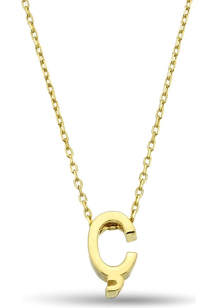 Altın Ç Harf Kolye modelleri