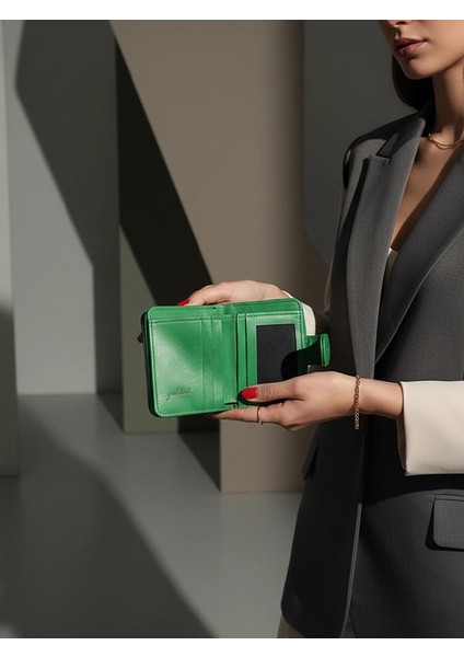 Deri Fermuarlı Küçük Kadın Cüzdanı modelleri