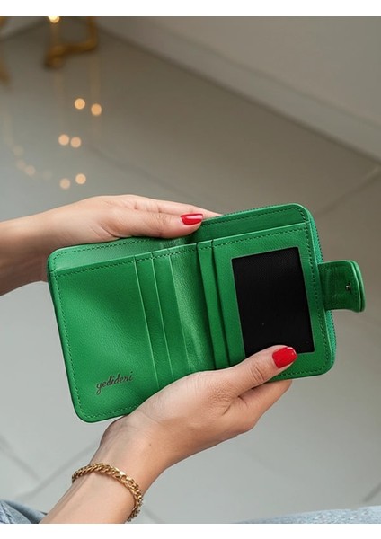 Deri Fermuarlı Küçük Kadın Cüzdanı fırsatları