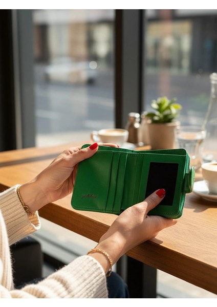 Deri Fermuarlı Küçük Kadın Cüzdanı indirimleri