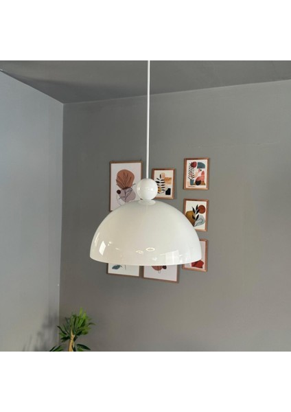 Yimpi Avize Tekli Beyaz Boncuk Başlık Sarkıt Salon Kuaför Cafe Dekoratif Aydınlatma Pastane fiyatları