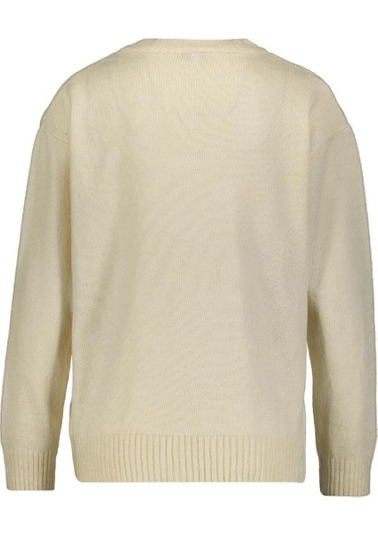 Bisiklet Yaka Desenli Kazak Bej modelleri