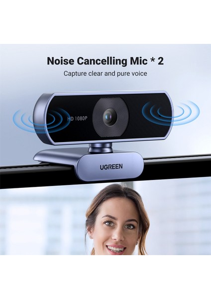 Ugreen 1080P Web Kamerası Dizüstü Bilgisayar Için Full Hd Kamera Çift Mikrofonlu USB Web Kamerası Youtube Zoom Görüntülü Arama Web Kamerası (Yurt Dışından) fırsatları
