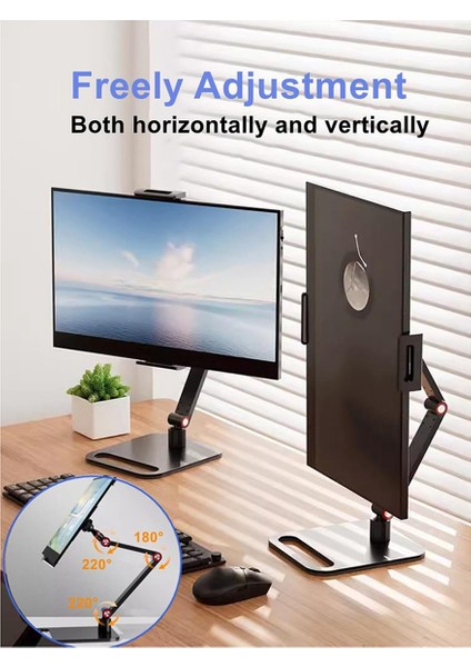 Taşınabilir Monitör Tutucu Tablet Standı Ayarlanabilir Taşınabilir Monitör Masaüstü Kelepçe Standı (Yurt Dışından) modelleri