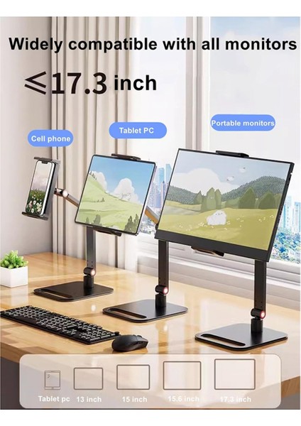 Taşınabilir Monitör Tutucu Tablet Standı Ayarlanabilir Taşınabilir Monitör Masaüstü Kelepçe Standı (Yurt Dışından) indirimleri