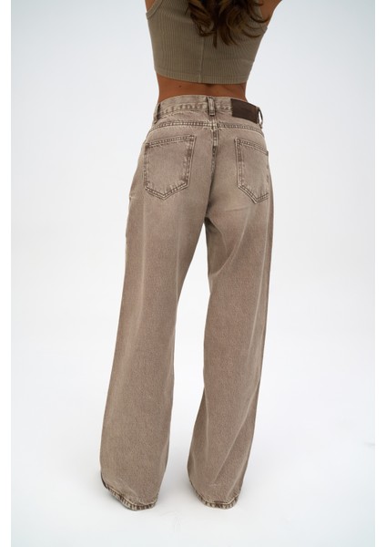 Volme Yıkamalı Kahve Jean Pantolon indirimleri