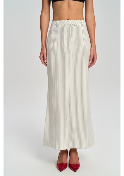 Bruno Çizgili Ekru Etek fiyatları