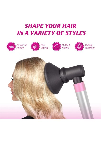 Dyson Airwrap Saç Maşası ve Saç Kurutma Makinesi Için Difüzör + Adaptör + Profesyonel Yoğunlaştırıcı (Yurt Dışından)