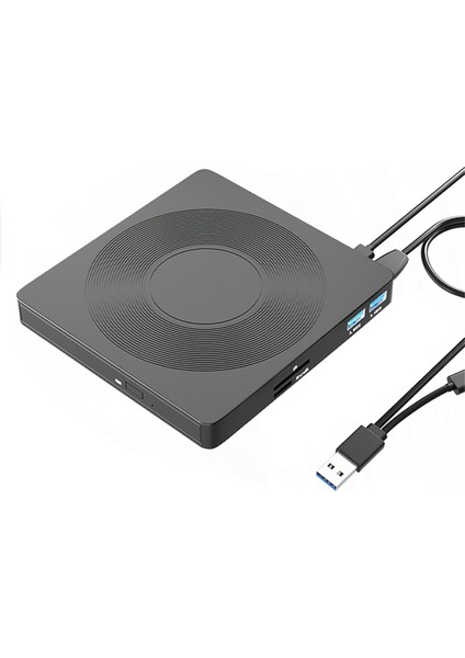 6'sı 1 Arada Harici Cd/dvd Sürücüsü Usb3.0 Tip C CD DVD Rw VCD Optik Sürücü Sd Tf Kart Okuyuculu DVD Yazıcı Pc Dizüstü Bilgisayar Için (Yurt Dışından)