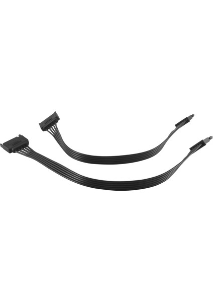 2 Adet Sata Güç Uzatma Kablosu, 15 Pin Sata Erkek - Dişi Uzatma Güç Kablosu Adaptörü Sabit Disk Hdd, Ssd, 30 cm (Yurt Dışından)