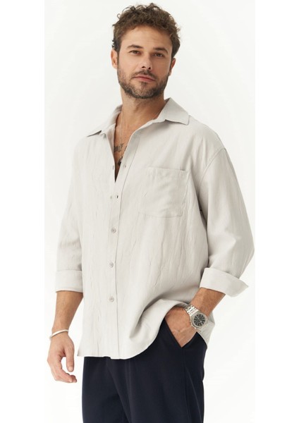 Juan Erkek Gri Gömlek