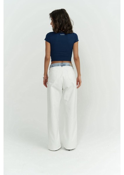 Toppin Indigo Penye Crop modelleri