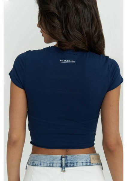 Toppin Indigo Penye Crop fırsatları