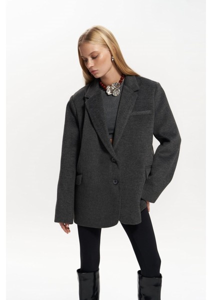 Howell Antrasit Blazer Ceket