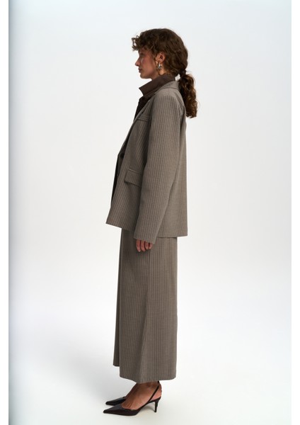 Bruno Çizgili Füme Blazer fırsatları