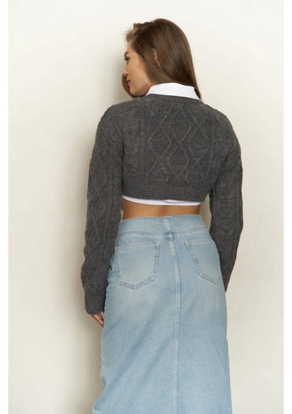 Mohan Füme Crop Kazak modelleri