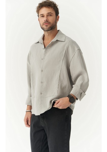 Dylan Gri Erkek Gömlek