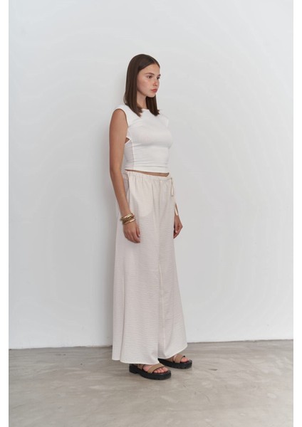 Harmony Yan Bağlama Ekru Pantolon fiyatları