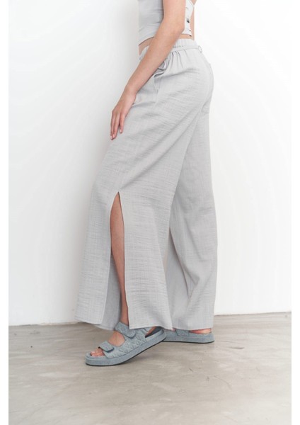 Harmony Yan Bağlama Gri Pantolon indirimleri
