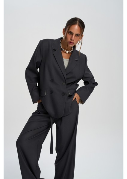 Letizia Antrasit Blazer