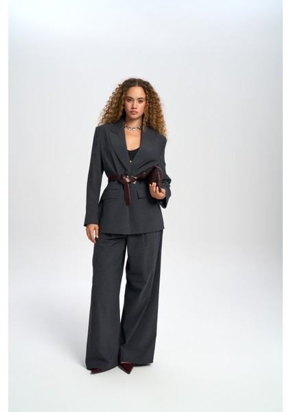 Jessical Çizgili Antrasit Blazer fiyatları