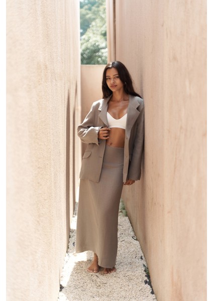 Brenna Füme Keten Blazer fiyatları