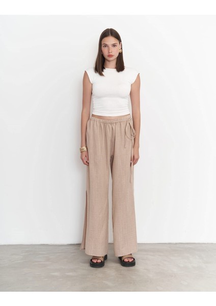 Harmony Yan Bağlama Bej Pantolon fiyatları