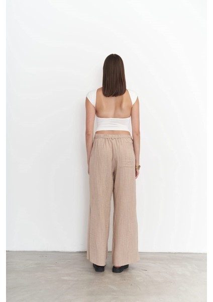 Harmony Yan Bağlama Bej Pantolon fırsatları