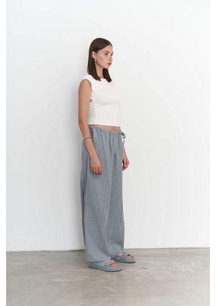 Harmony Yan Bağlama Mavi Pantolon modelleri