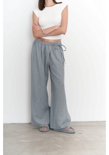 Harmony Yan Bağlama Mavi Pantolon indirimleri
