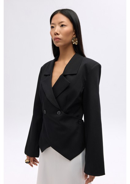 Norbury Üçgen Detay Siyah Blazer fırsatları
