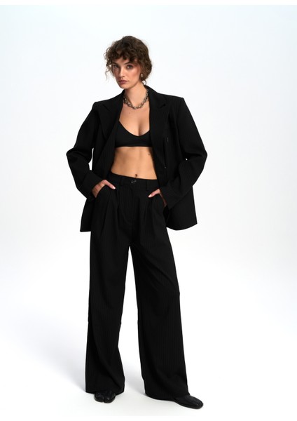 Bianda Çizgili Siyah Pantolon fiyatları