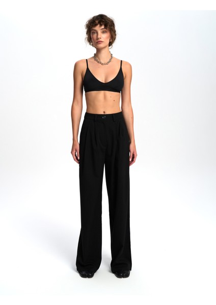 Bianda Çizgili Siyah Pantolon modelleri