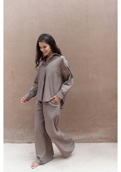 Mirabella Açık Kahve Gömlek Pantolon Takım fırsatları