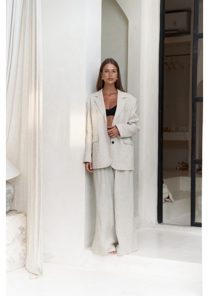 Sinai Keten Basic Naturel Blazer fiyatları