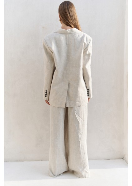 Sinai Keten Basic Naturel Blazer fırsatları