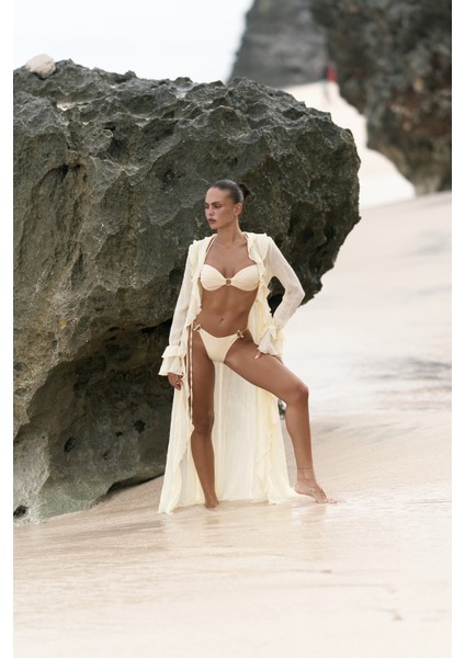 Freya Sarı Uzun Elbise fiyatları